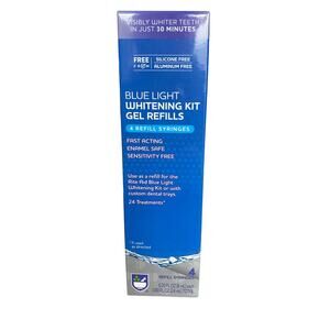 Blue Light Whitening Kit Gel Refills | 4 Refill Syringes | 24 Treatments